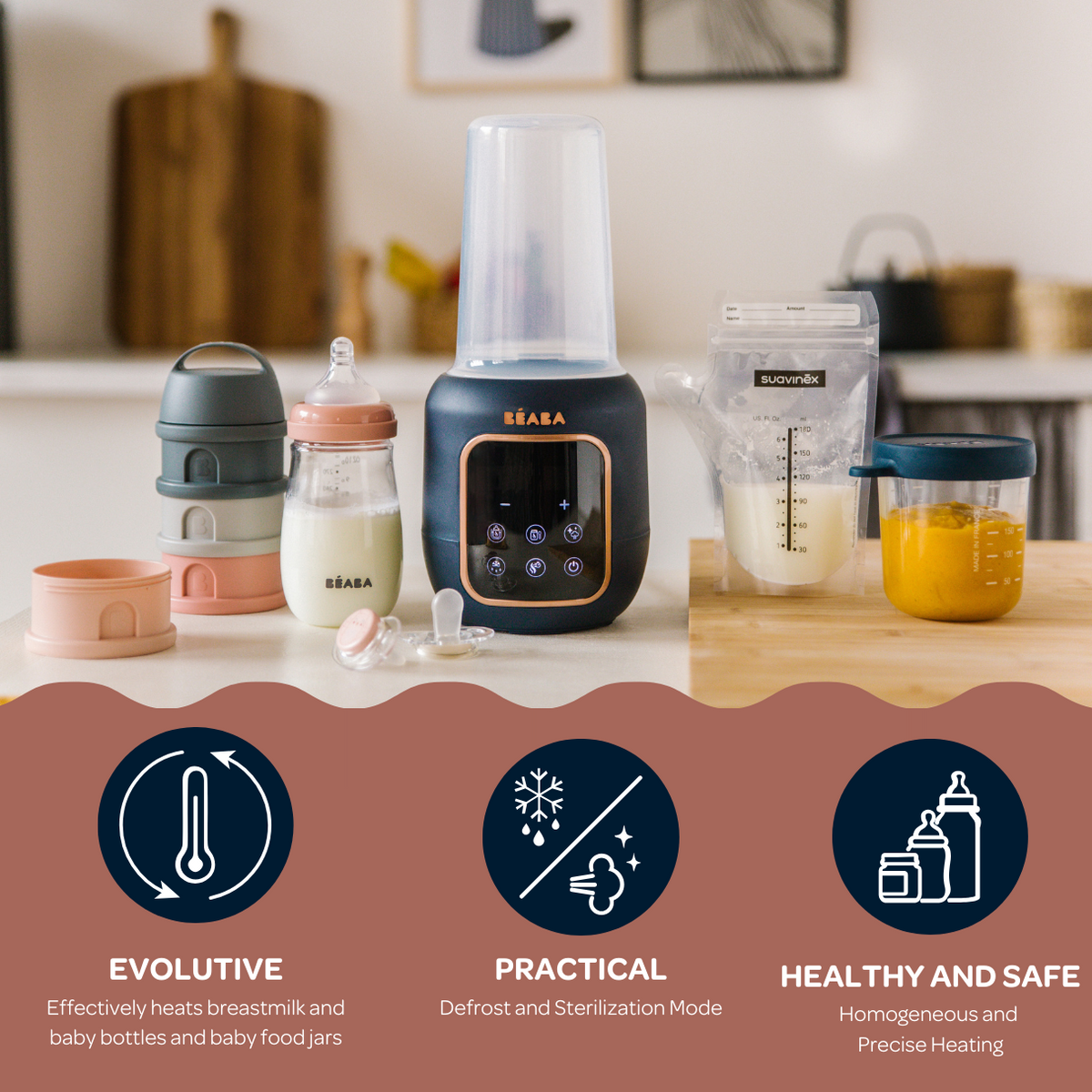 Multi Milk 5 in 1 Bottle Warmer - Night Blue