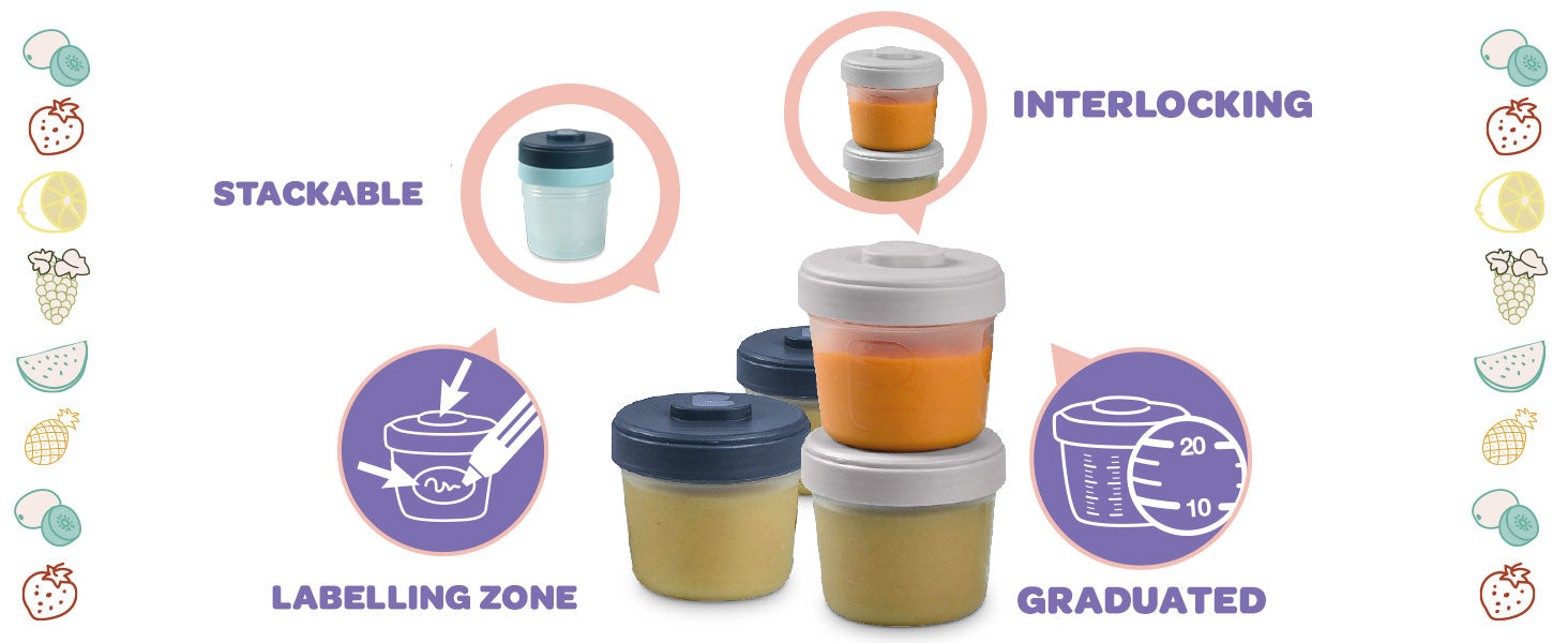 Toddler Food Storage Set - Storm