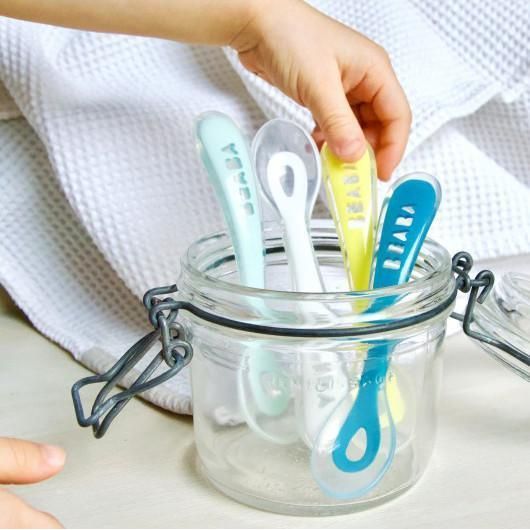 Beaba Beaba 2nd Stage Soft Silicone Spoon - Blue