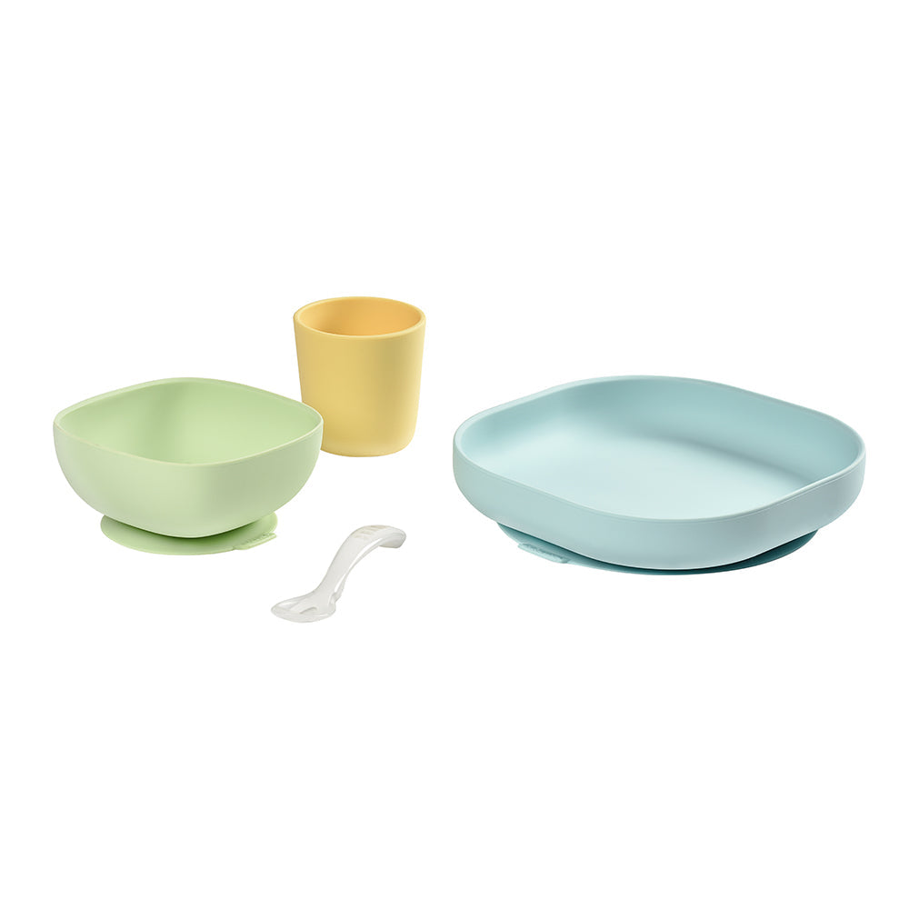 BEABA Silicone Meal Set - Yellow (1)