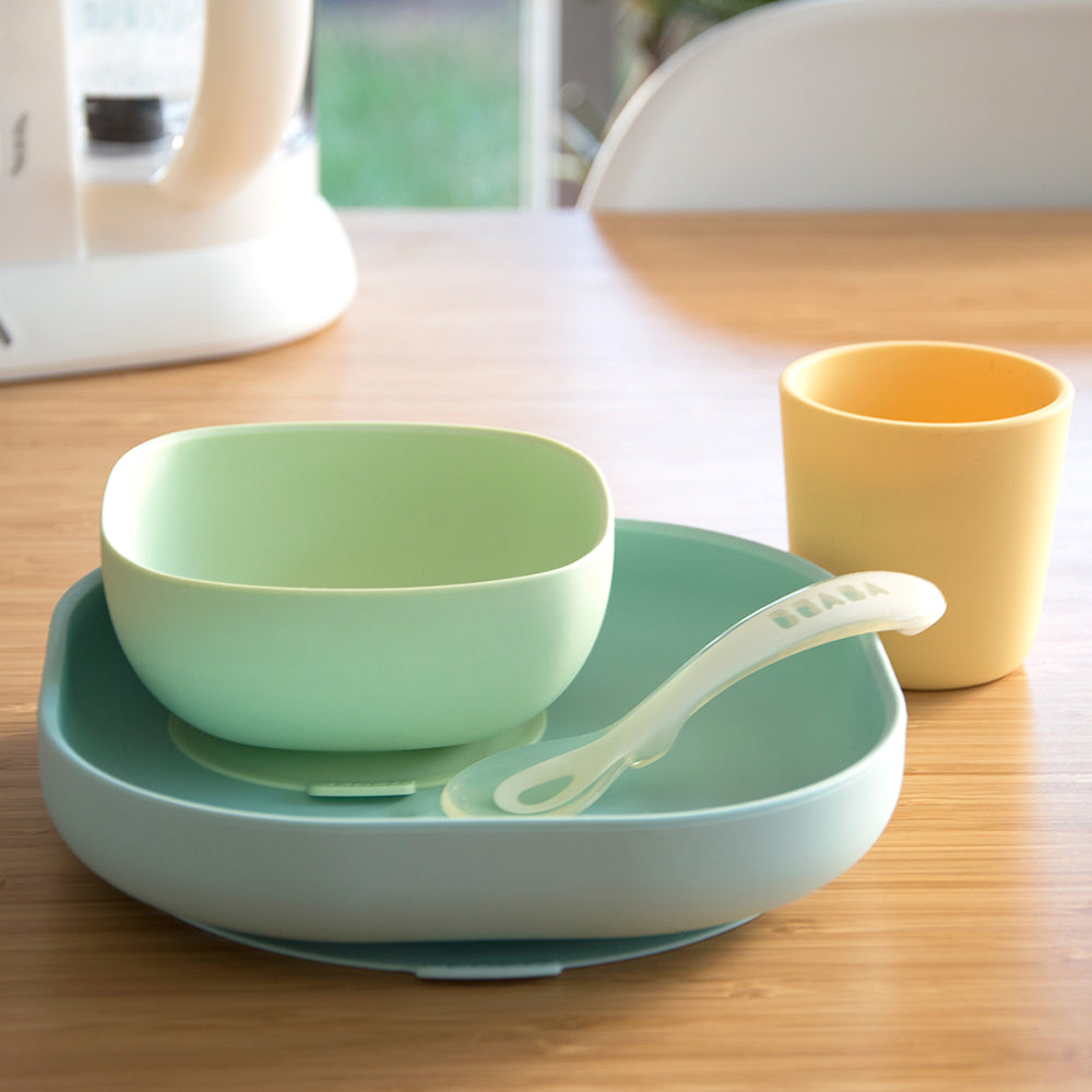BEABA Silicone Meal Set - Yellow (2)