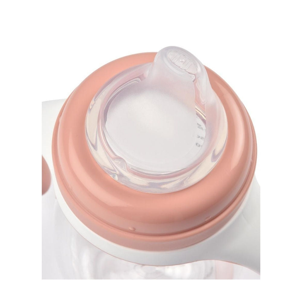 Beaba 2-in-1 Bottle to Sippy Learning Cup 210ml - Vintage Pink