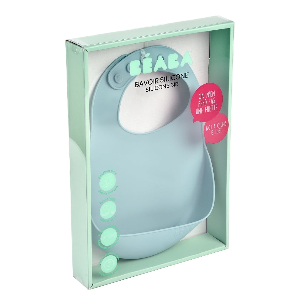 Beaba Silicone Bib - Airy Green (1)