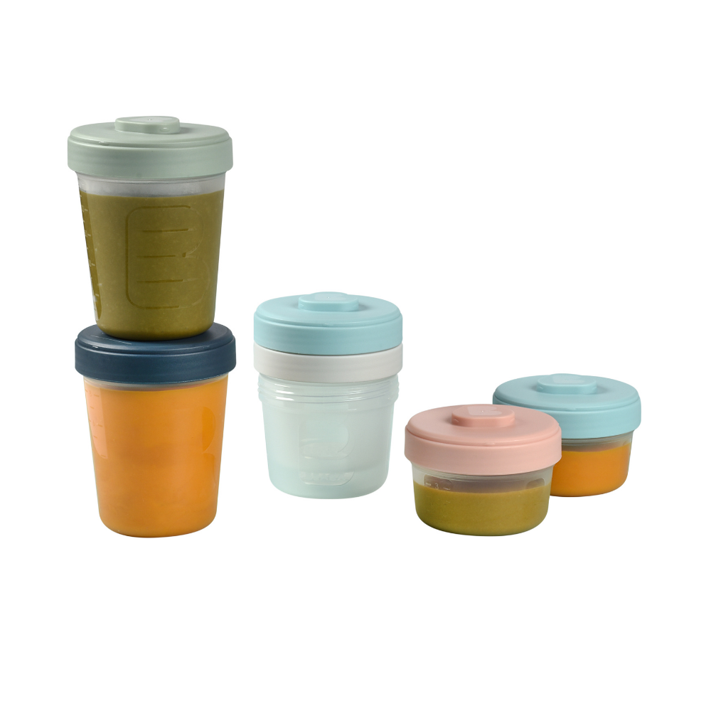Beaba Pro Food Storage Set - 6 Clip Portions 2x90 ml/2x150ml/2x250 ml (2)