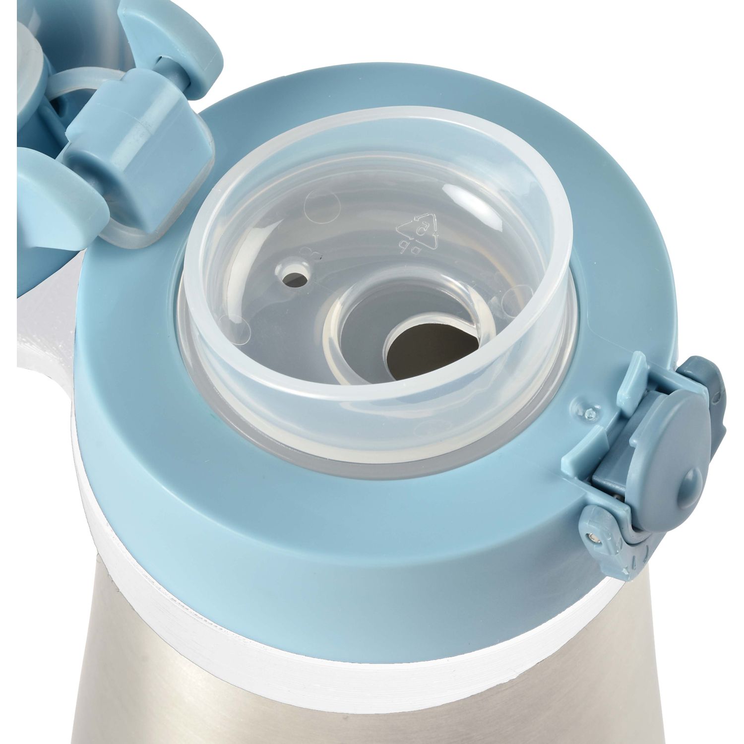 Stainless Steel Spout Bottle - Blue