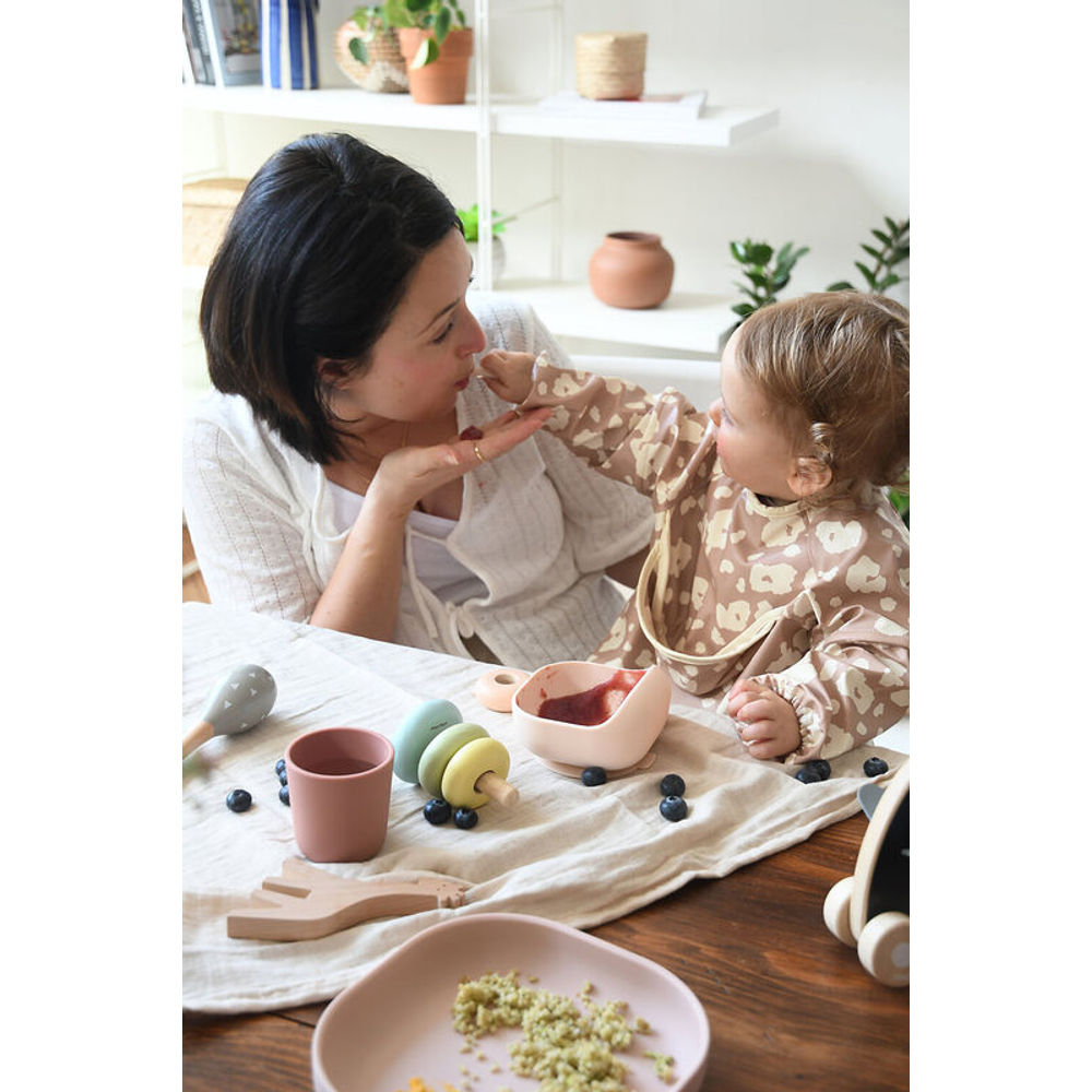 Beaba Silicone Suction Meal Set - Cotton Candy