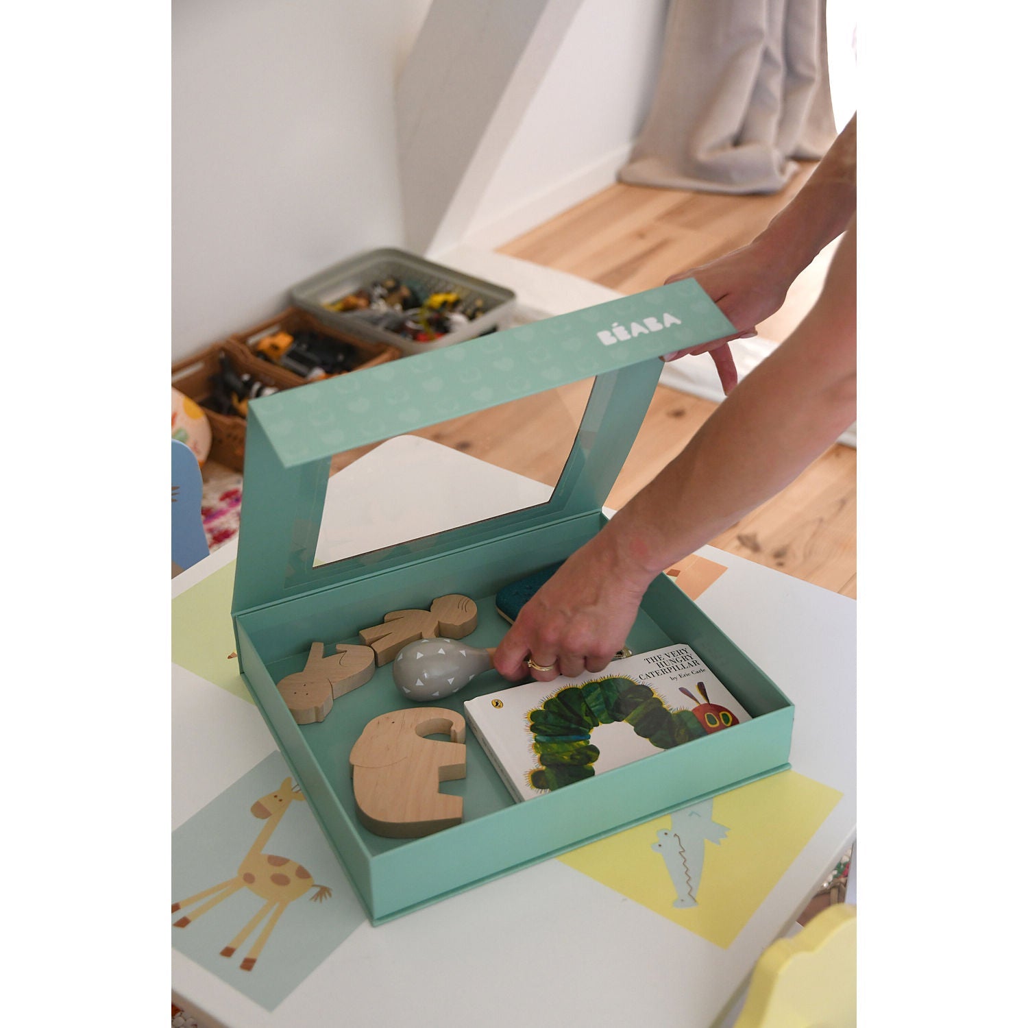 Beaba Stainless Steel Baby Meal Gift Set - Savannah Bloom