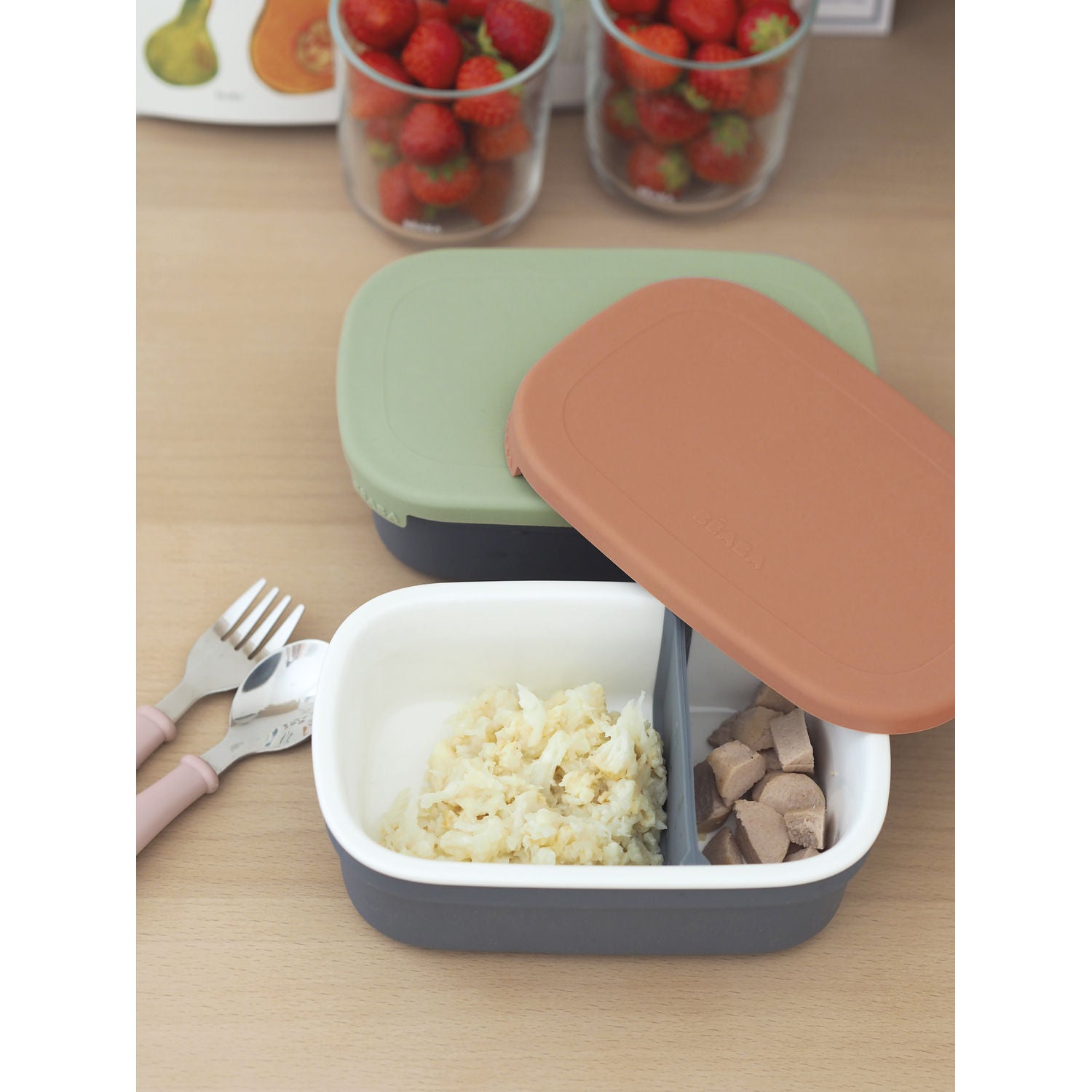 Ceramic Lunch Box - Mineral/Terracotta