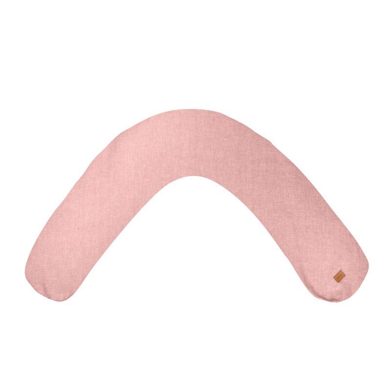 Big Flopsy Linen Nursing Pillow - Rose
