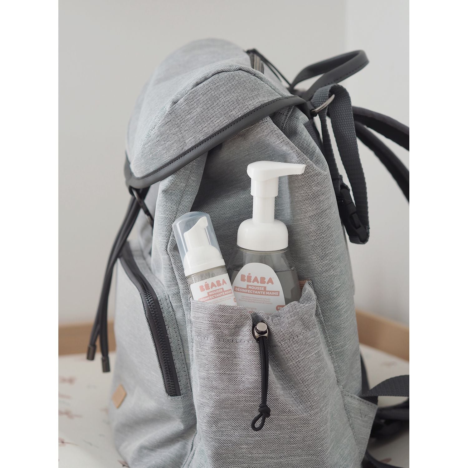 Beaba Vancouver Nappy Bag Backpack - Heather Grey