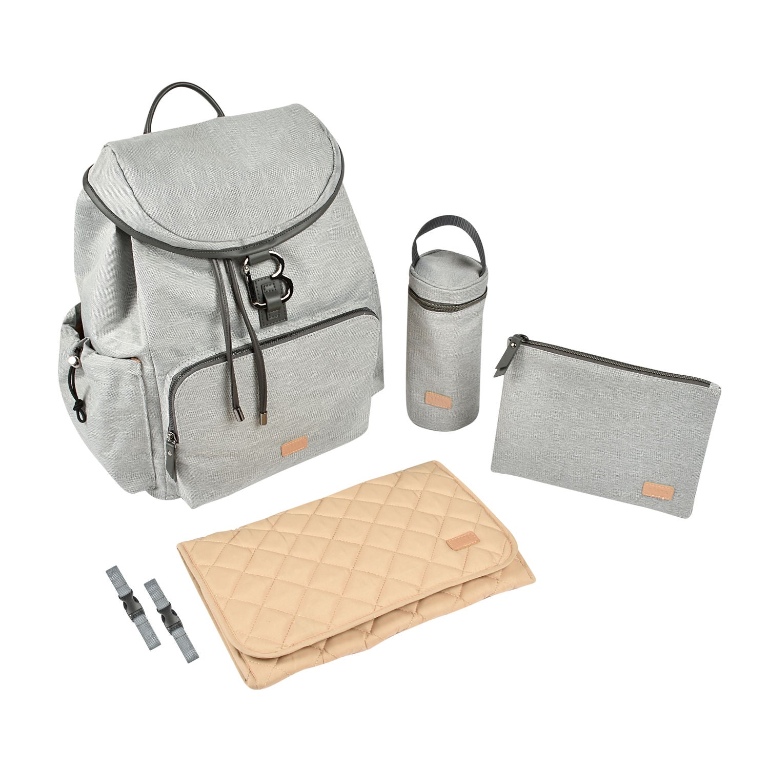 Beaba Vancouver Nappy Bag Backpack - Heather Grey