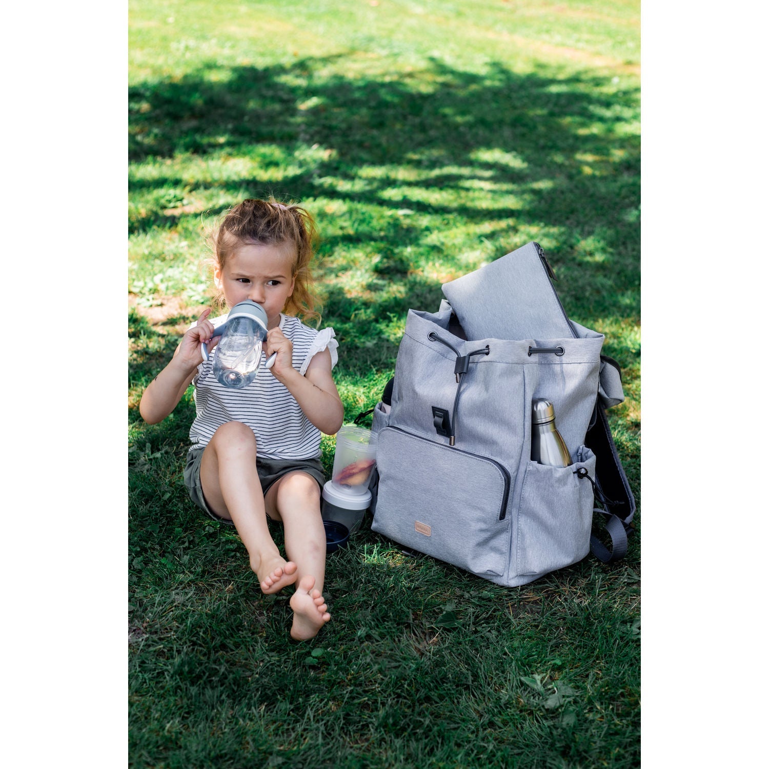 Beaba Vancouver Nappy Bag Backpack - Heather Grey