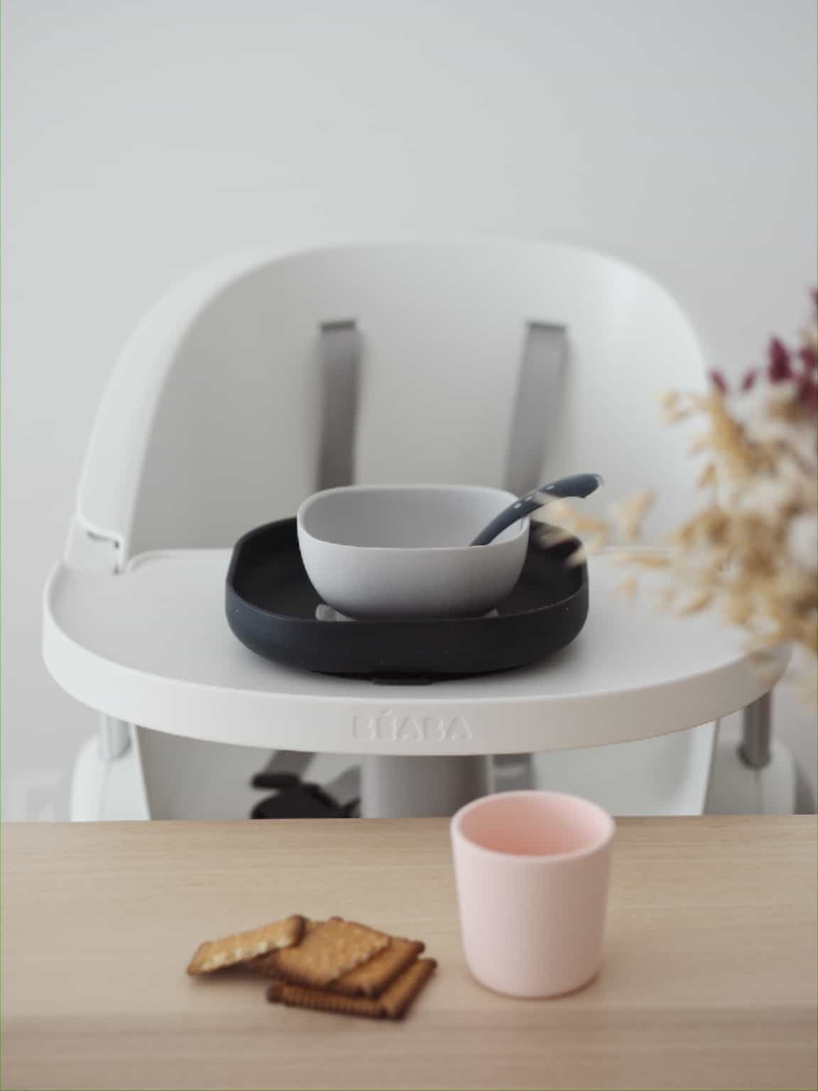 Beaba Silicone Suction Meal Set - Night Blue