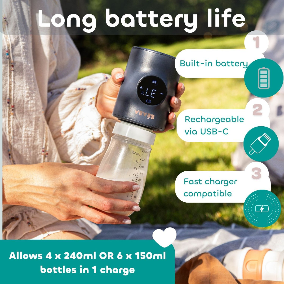 Milk Nomad Portable Bottle Warmer - Night Blue