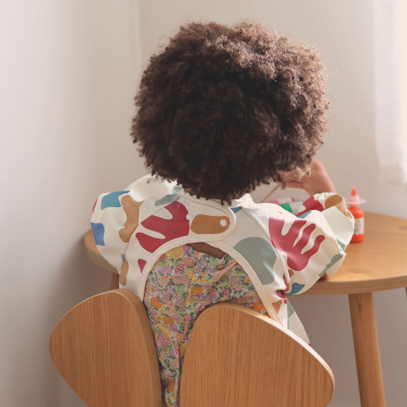 Beaba 2 in 1 Bib w/Removable Sleeves - Playful