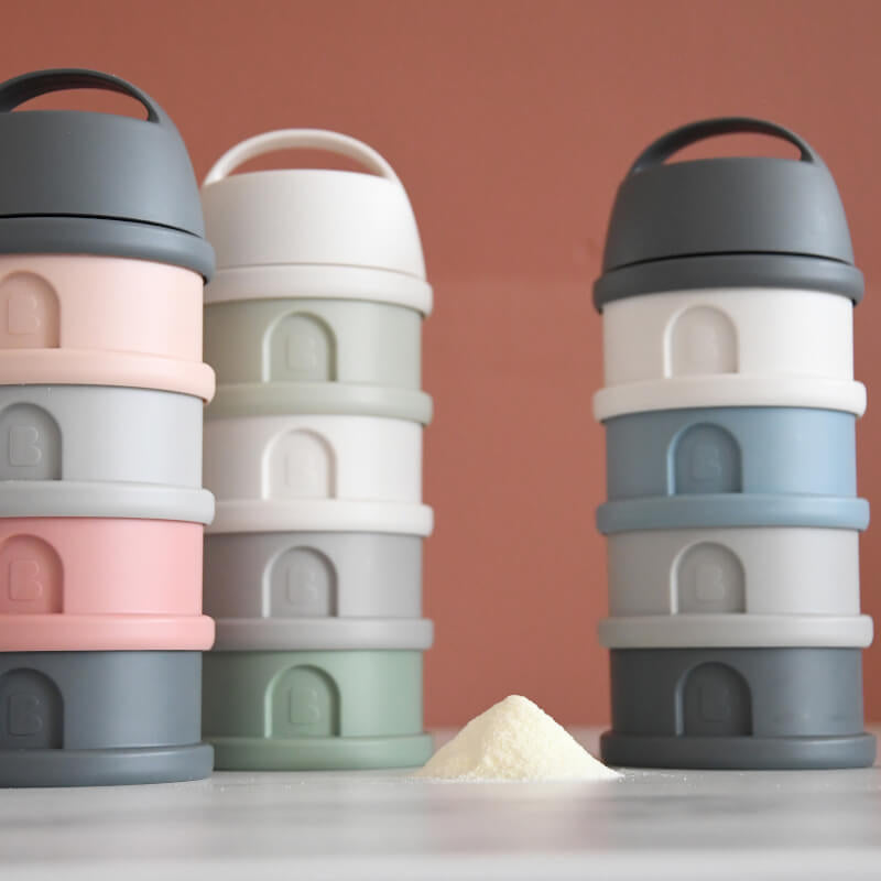 Beaba Formula & Snacks Container - Mineral Grey/Blue