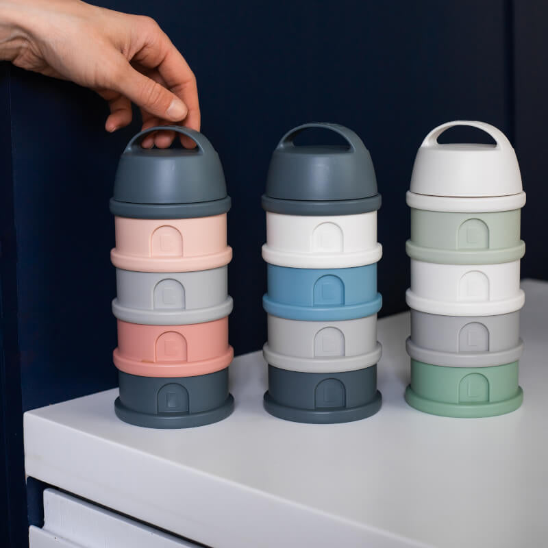 Beaba Formula & Snacks Container - Mineral Grey/Blue