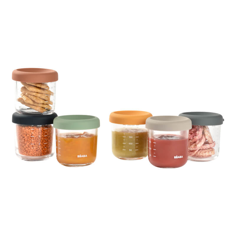 250ml Glass Containers - 6 Pack