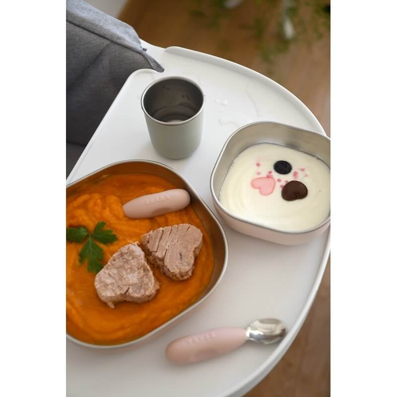 Beaba Stainless Steel Meal Set - Clay
