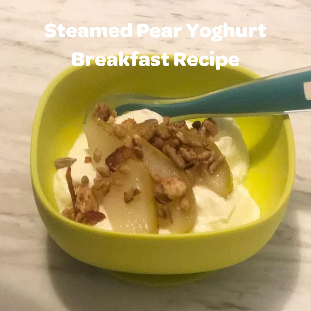 Steamed Pear & Yoghurt Breakfast Recipe