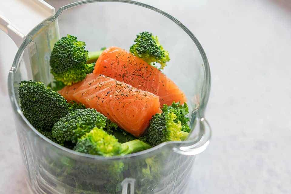 Salmon, Broccoli & Kale Puree