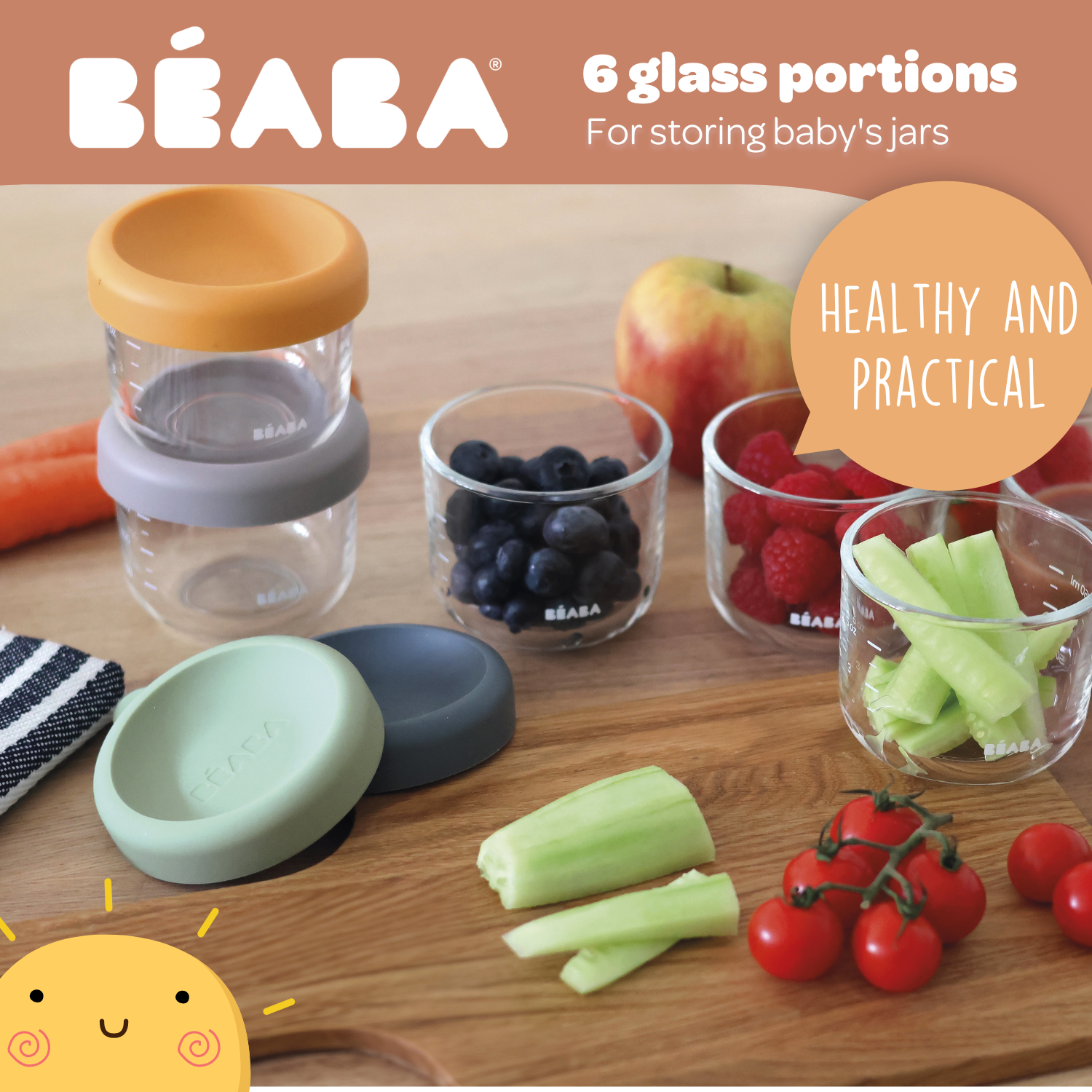 150ml Glass Containers - 6 Pack
