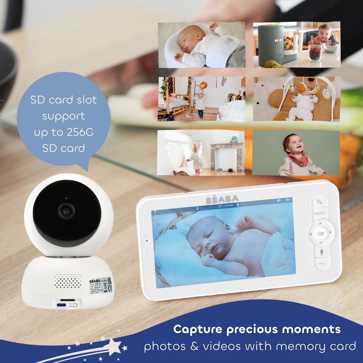 Zen Premium Video Baby Monitor - White