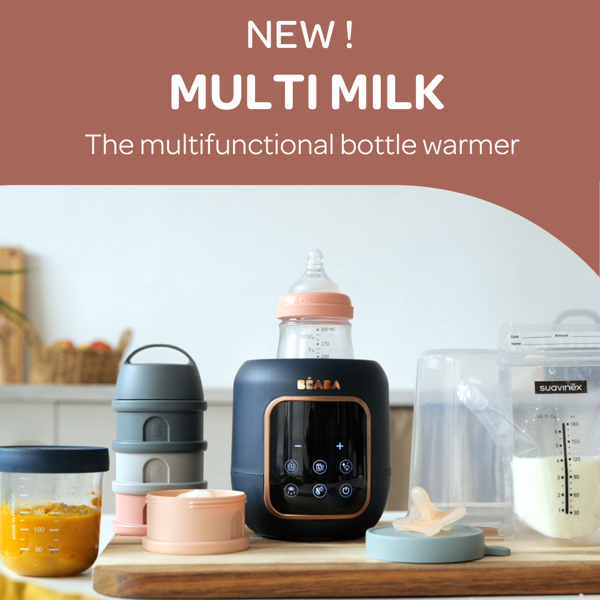 Multi Milk 5 in 1 Bottle Warmer - Night Blue