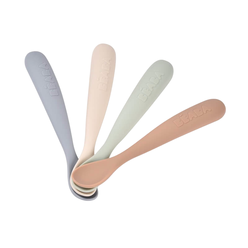 Beaba 1st Stage Silicone Spoons 4 Pack