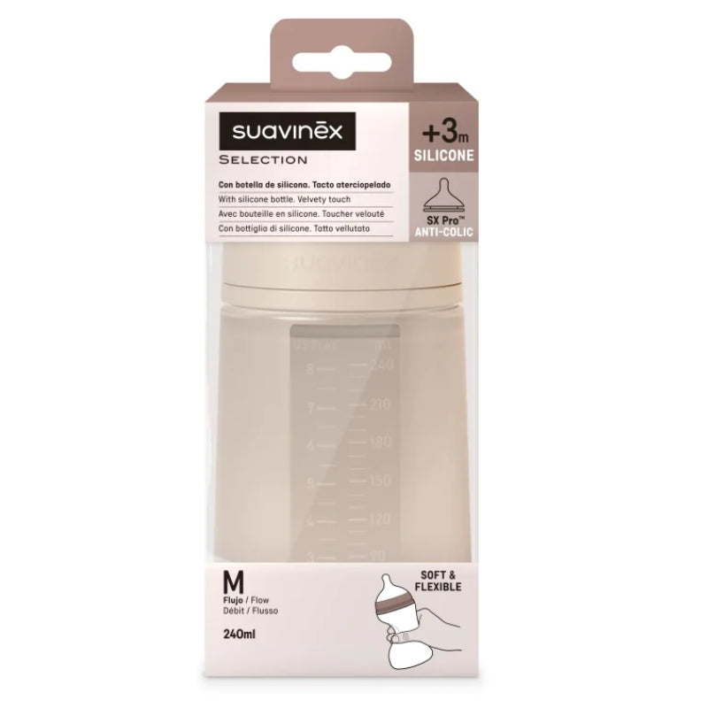 Suavinex Colour Essence Silicone Bottle 240ml