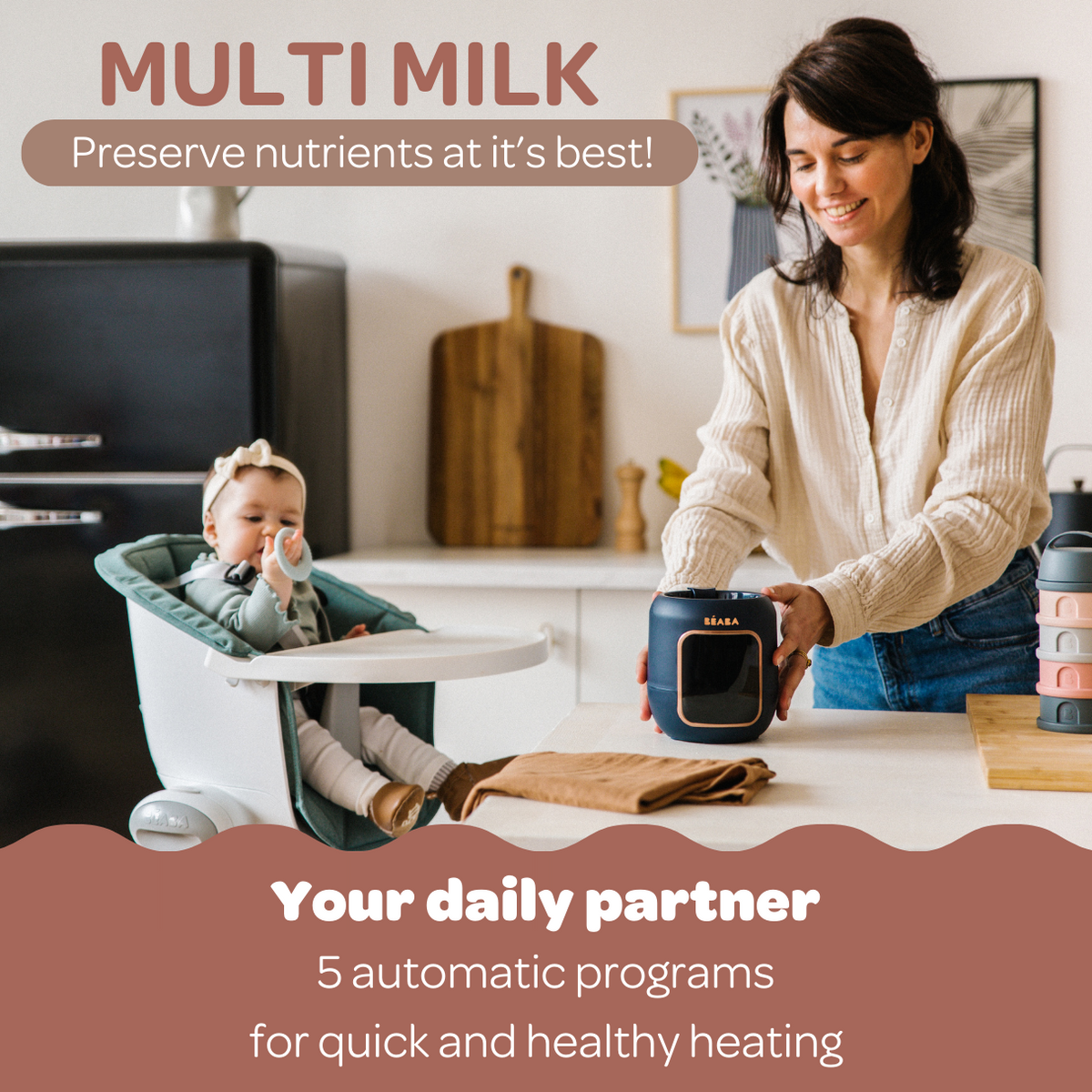 Multi Milk 5 in 1 Bottle Warmer - Night Blue