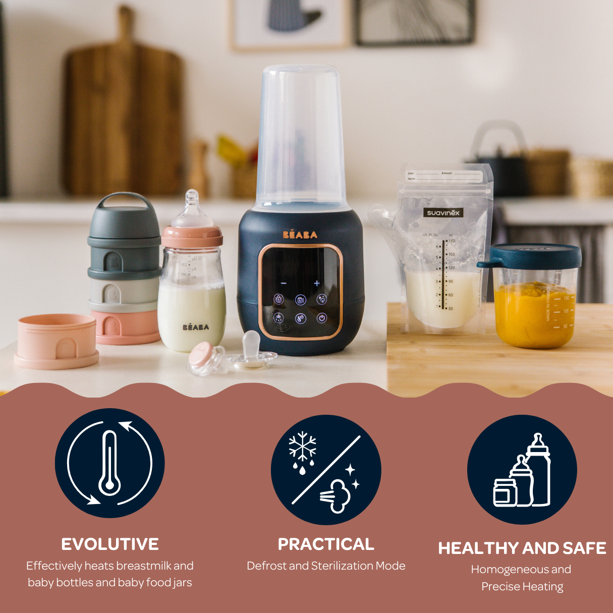 Multi Milk 5 in 1 Bottle Warmer - Night Blue