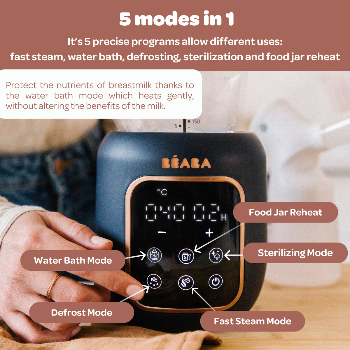 Multi Milk 5 in 1 Bottle Warmer - Night Blue