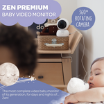 Zen Premium Video Baby Monitor - White