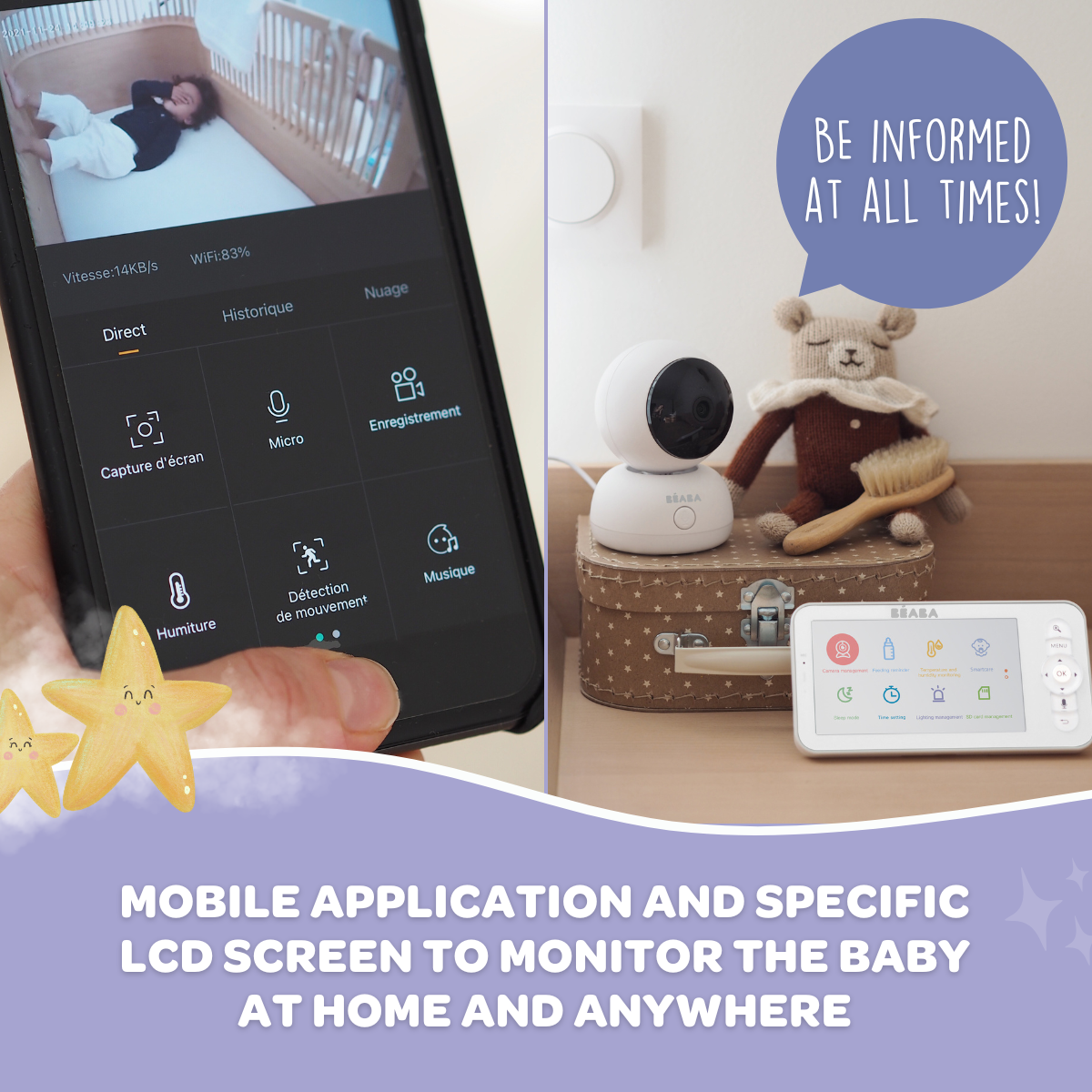 Zen Premium Video Baby Monitor - White