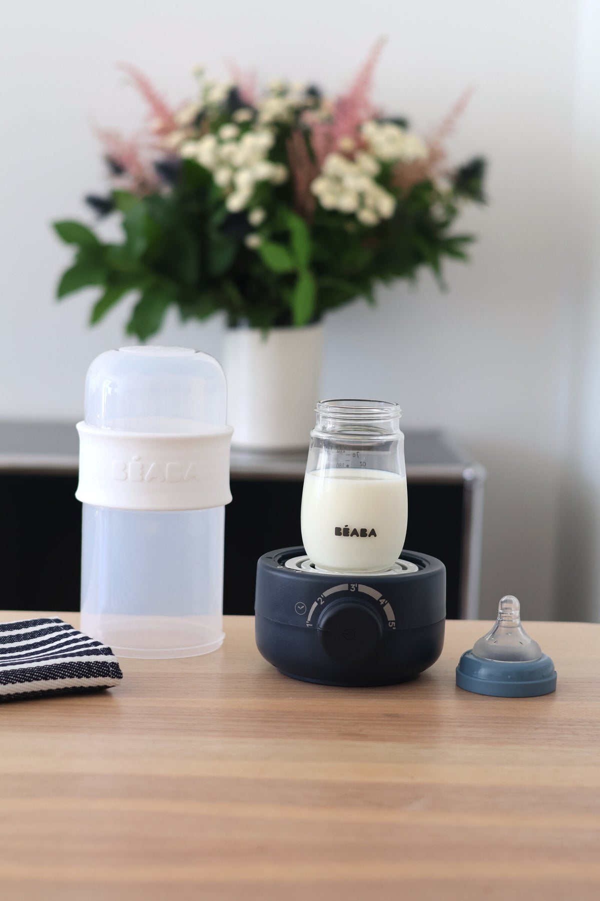 BabyMilk 3 in 1 Bottle Warmer - Night Blue