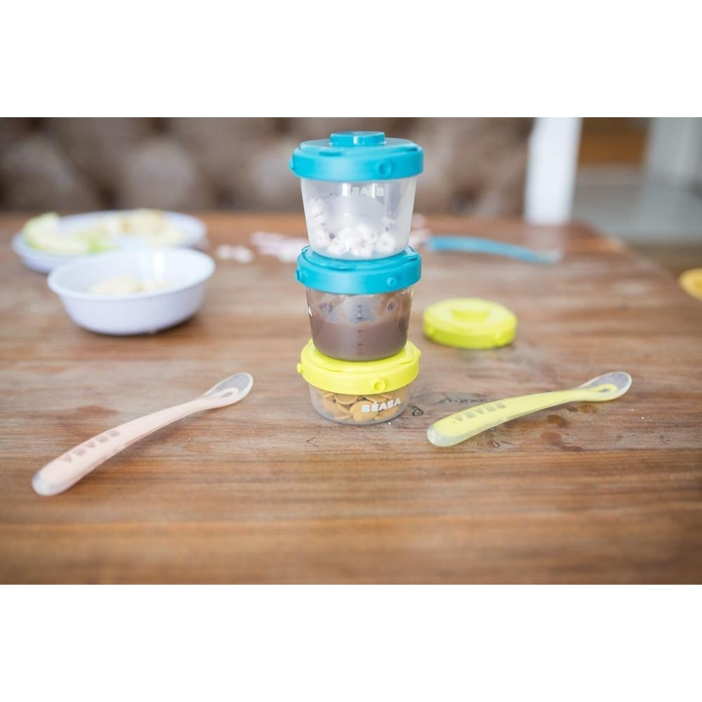 Beaba 60ml & 200ml Stackable Food Jars (4)