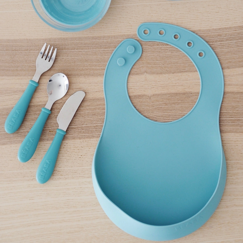 Beaba Silicone Bib - Airy Green (3)