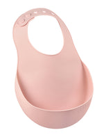 Vintage Pink Silicone Bib