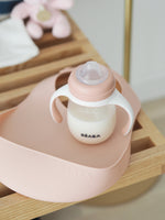 Vintage Pink Silicone Bib