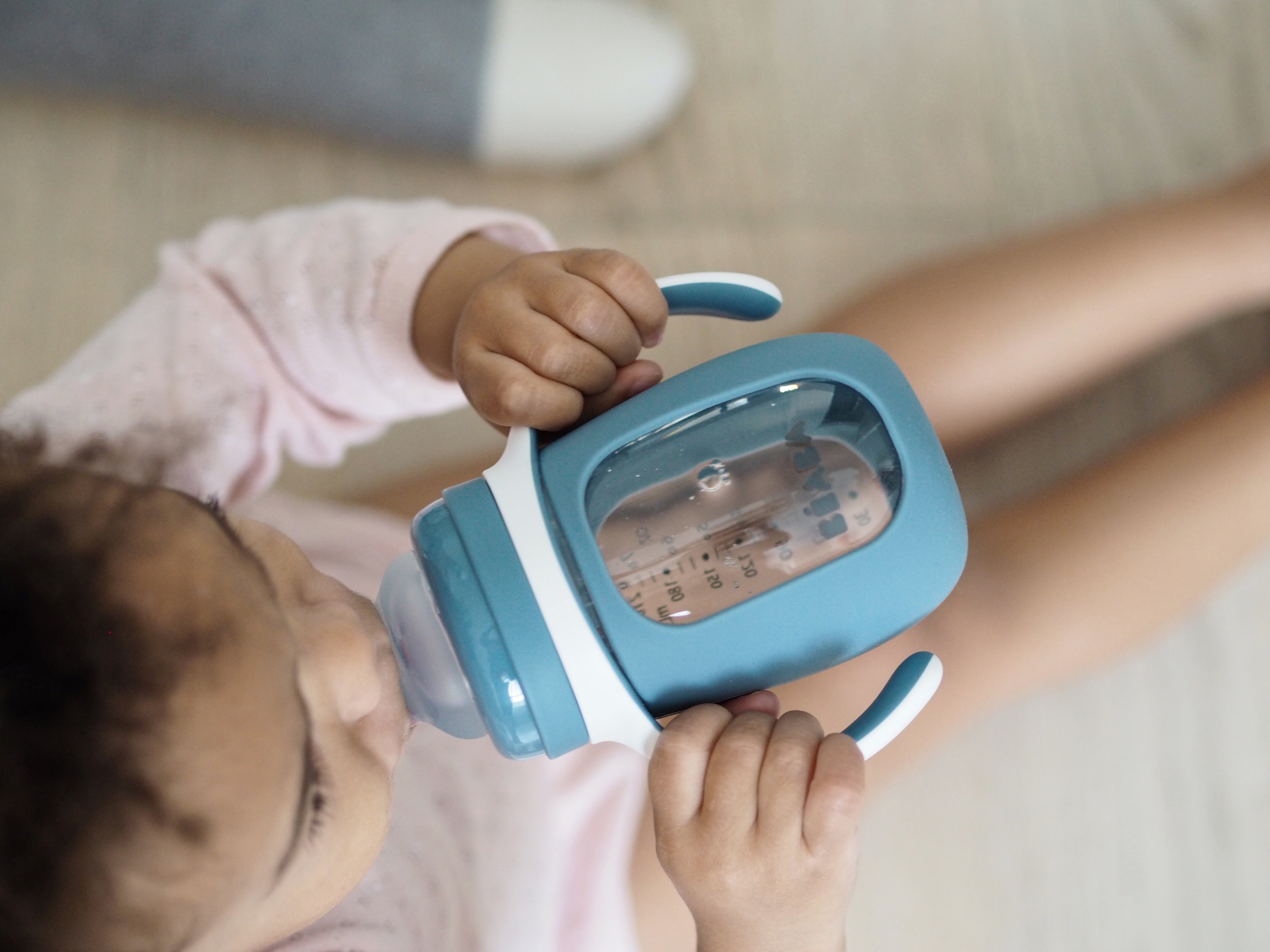 2 in 1 Glass Baby Bottle