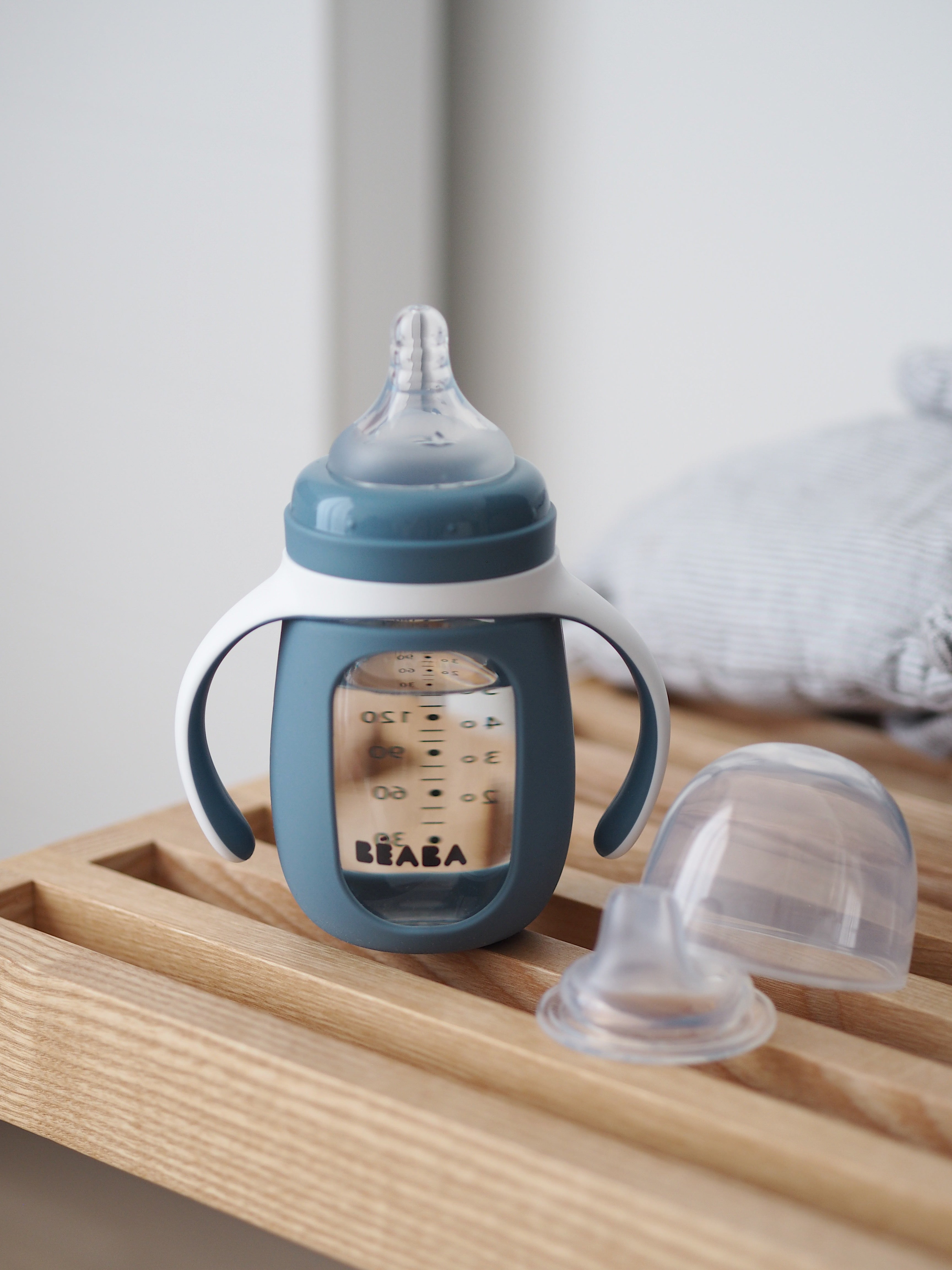 2 in 1 Glass Baby Bottle