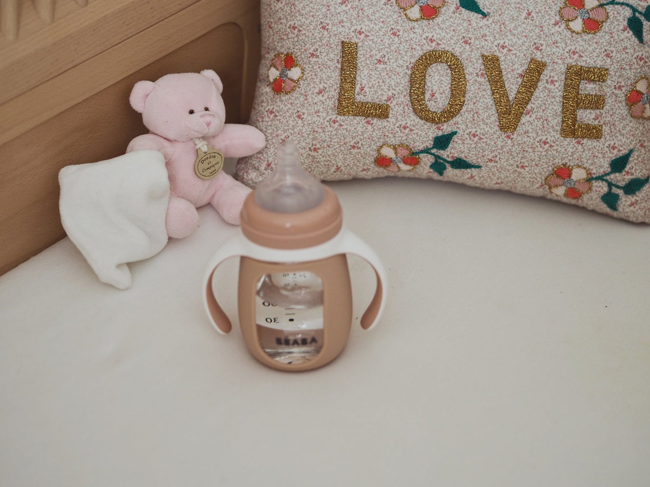 2 in 1 Glass Baby Bottle