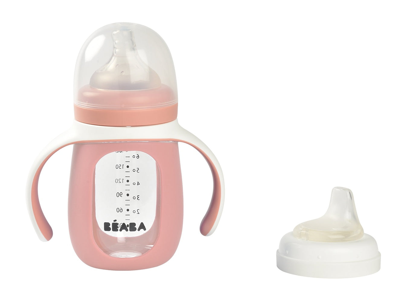 2 in 1 Glass Baby Bottle