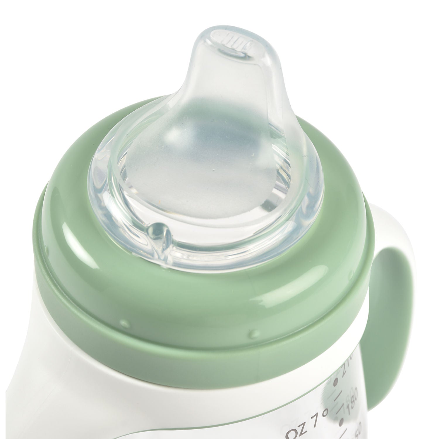 2 in 1 Bottle to Sippy Learning Cup 210ml - Sage Green