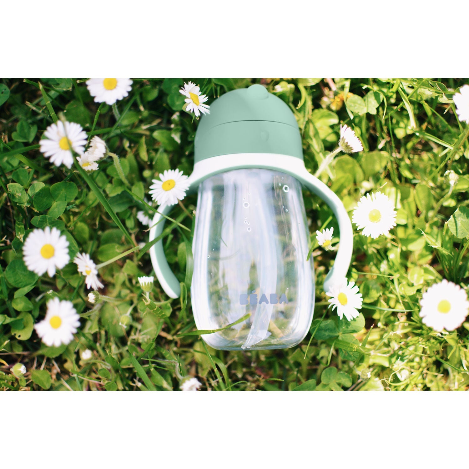 Beaba Straw Cup 300ml - Sage Green