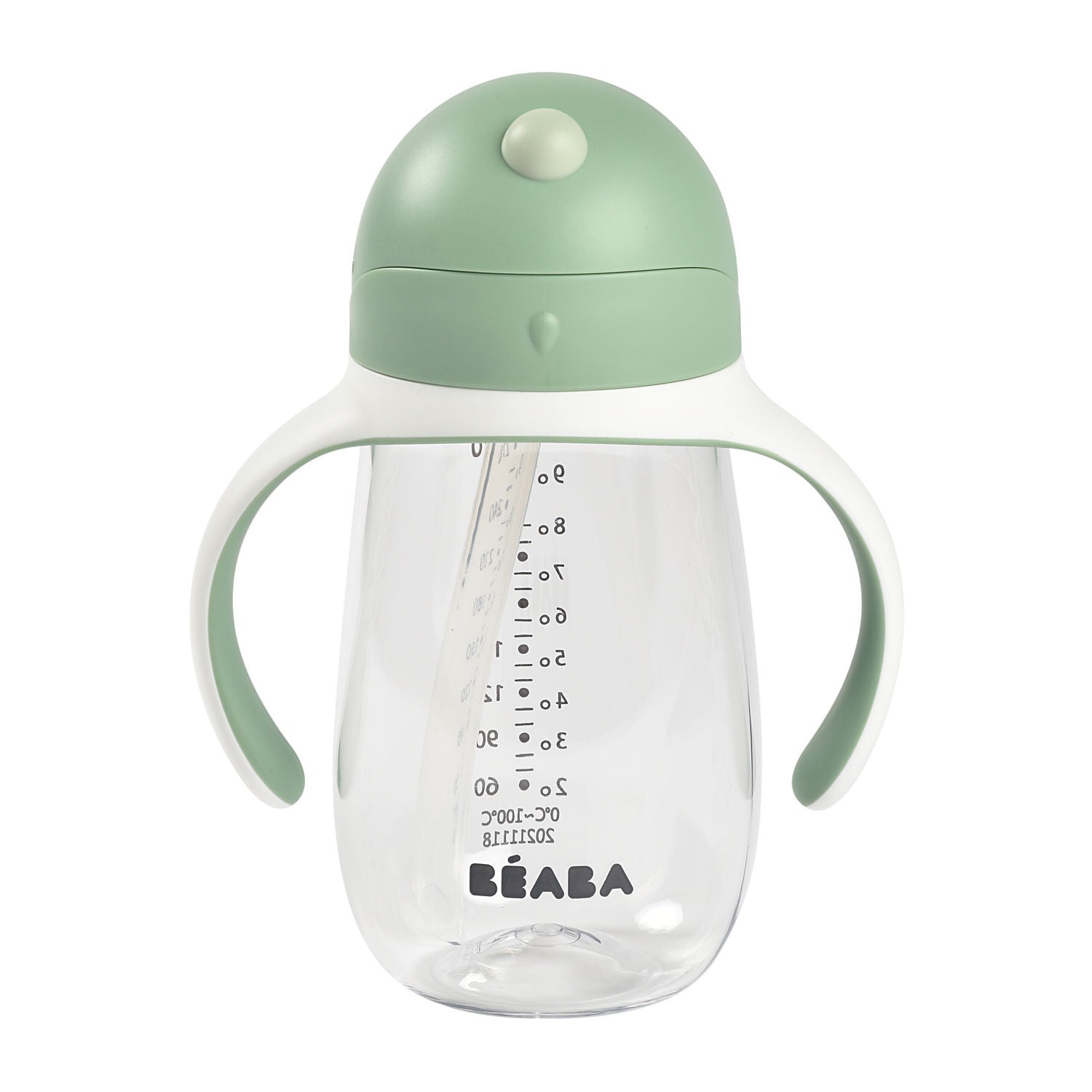 Beaba Straw Cup 300ml - Sage Green