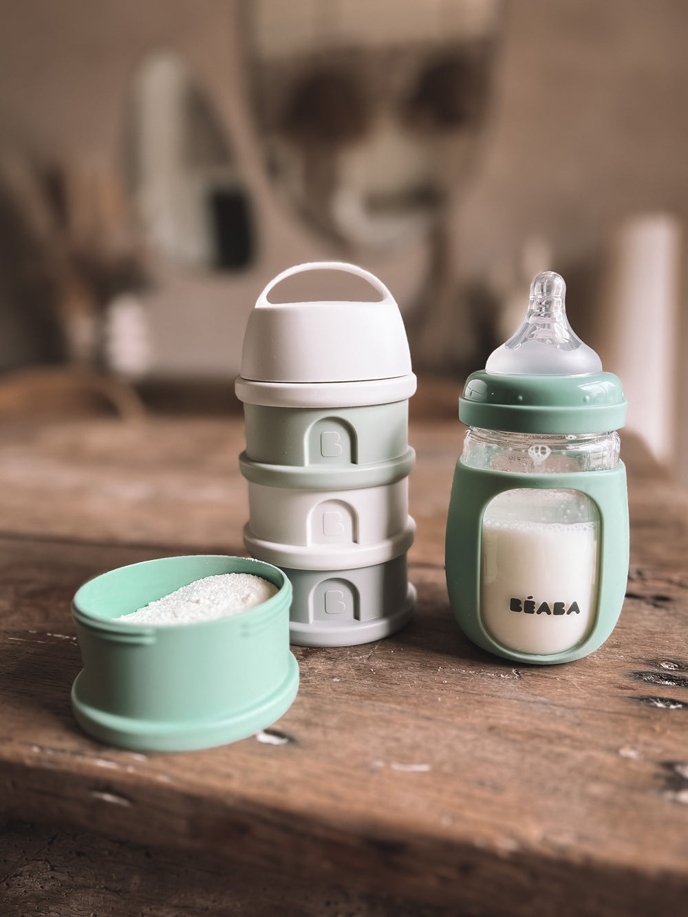 2 in 1 Glass Baby Bottle