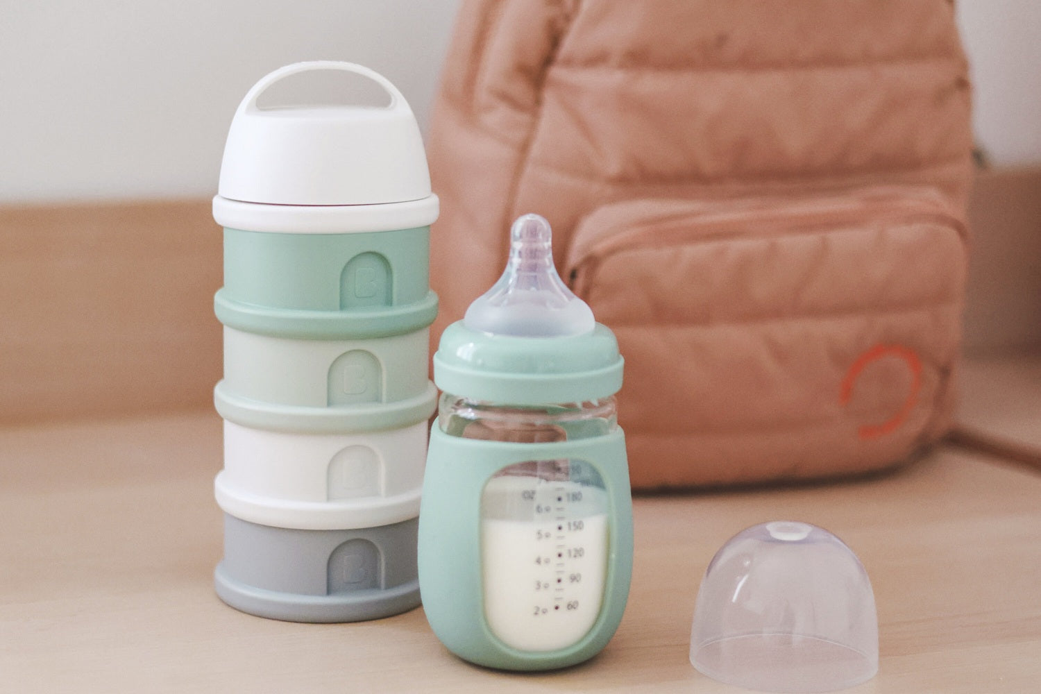 2 in 1 Glass Baby Bottle