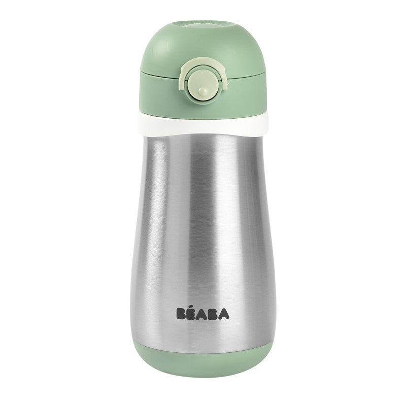 Stainless Steel Spout Bottle 350ml - Sage Green